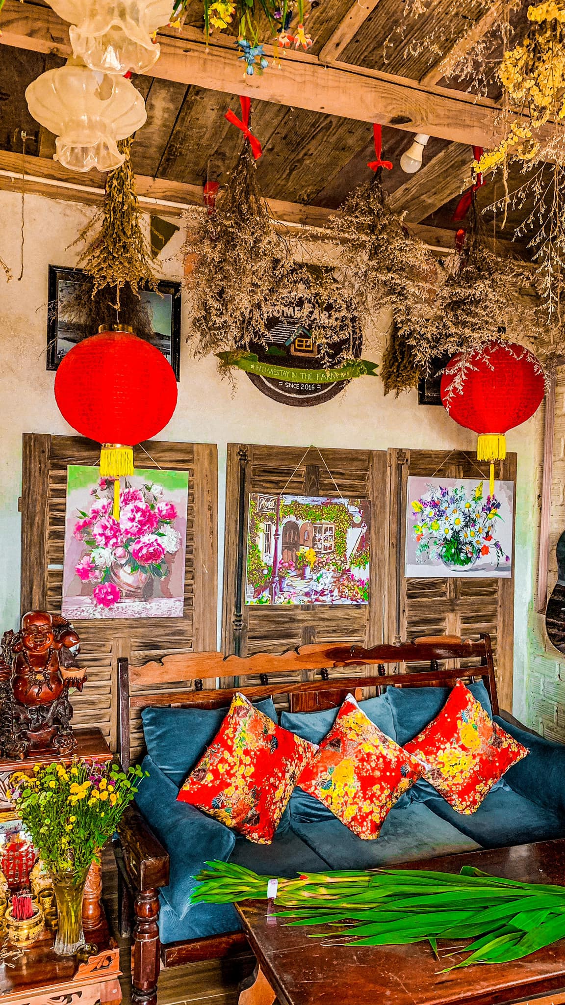 ánh sáng thiết kế homestay phong cách Bohemian